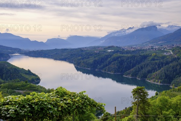 Lago di S. Giustina, from Cagno, Val di Non, Trentino, Italy