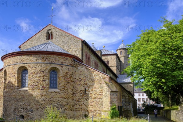 Collegiate church, St. Chrysanthus and Daria, Bad Münstereifel, Eifel, Euskirchen district, North Rhine-Westphalia, Germany