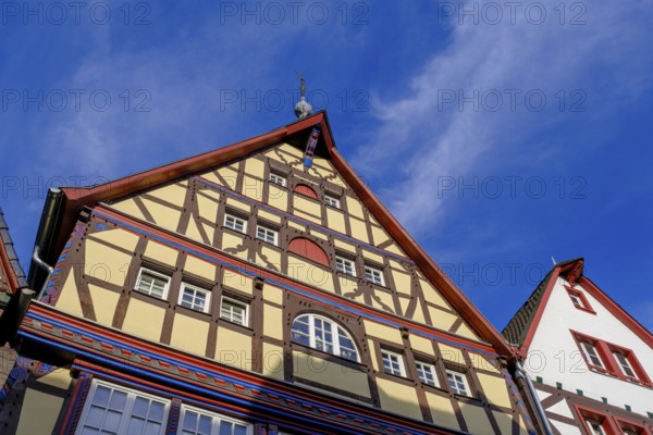 Half-timbered houses, Bad Münstereifel, Eifel, Euskirchen district, North Rhine-Westphalia, Germany