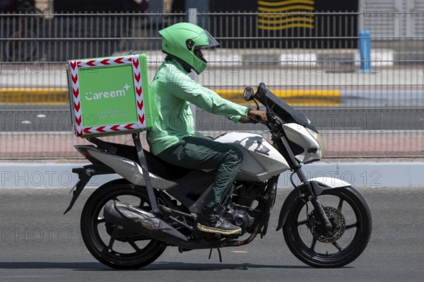 Careem Plus Motorbike Courier Essen, Abu Dhabi, United Arab Emirates