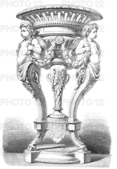 Floral basket in majolica, colourfully painted tin-glazed Italian ceramics from the 15th and 16th centuries, historical, digitally improved reproduction of a 19th century model