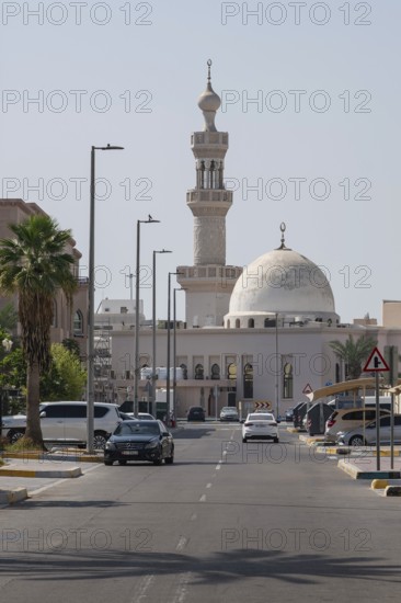 Residential neighbourhood mosque, Abu Dhabi, United Arab Emirates