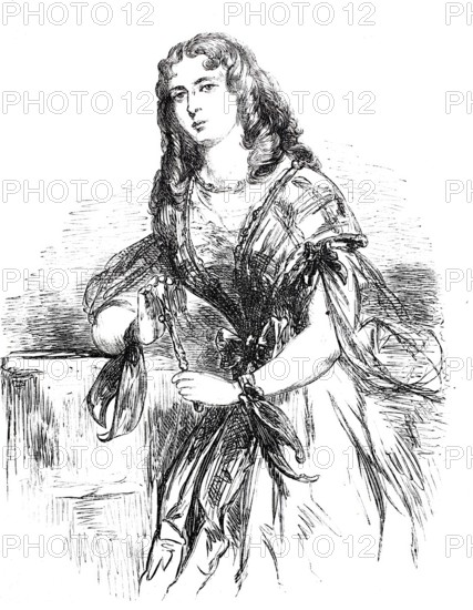 Wilhelmina Mac-Slane, digitally enhanced reproduction from a 19th century model, historical, exact date unknown