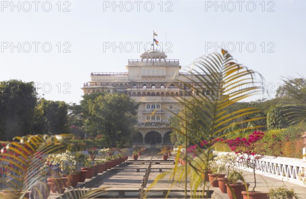 Chandra Mahal or Moon Palace or living quarters of the Maharajah family in the old city, Jaipur, Rajasthan, India
