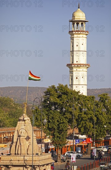 Iswari Minar Swarga Sal or Heaven Piercing Minaret in the Old City, Jaipur, Rajasthan, India