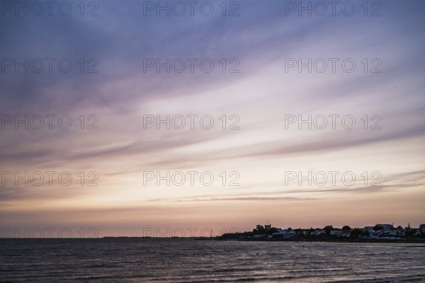 Sunset over Fouras, Fouras-les-Bains, Charente-Maritime, Nouvelle-Aquitaine, France