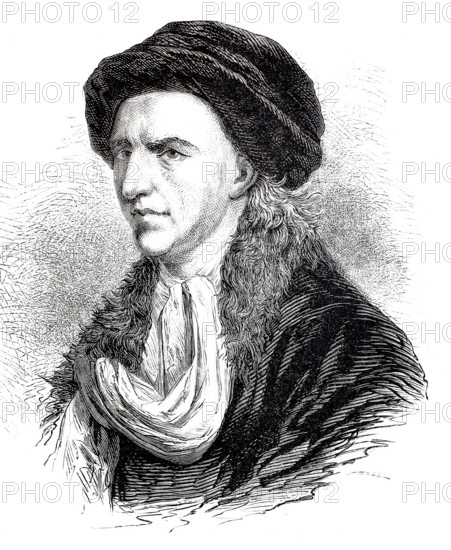 Albrecht Viktor Haller (since 1749 Albrecht von Haller, also Albert de Haller, born 16 October 1708 in Bern, died 12 December 1777 in Bern) was a Swiss physician and polymath, in particular a natural scientist, who is considered the founder of modern experimental physiology, digitally enhanced reproduction from a 19th century original, historical, exact date unknown