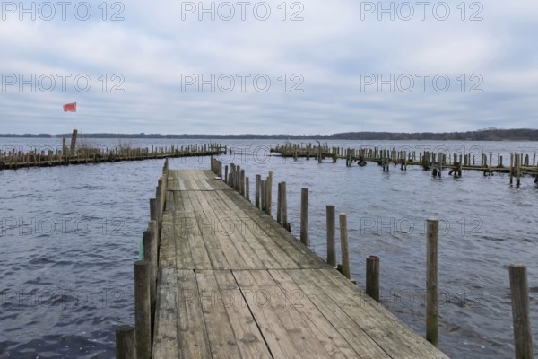 Zwischenahner Meer in winter, Bad Zwischenahn, Ammerland, Lower Saxony, Germany
