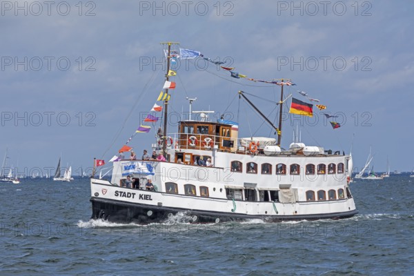 Excursion boat City of Kiel, Kieler Woche, Kiel Fjord, Kiel, Schleswig-Holstein, Germany