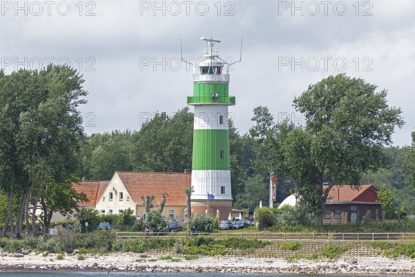 People, lighthouse BÃ¼lk, Kieler Woche, Kieler Förde, Strande, Kiel, Schleswig-Holstein, Germany