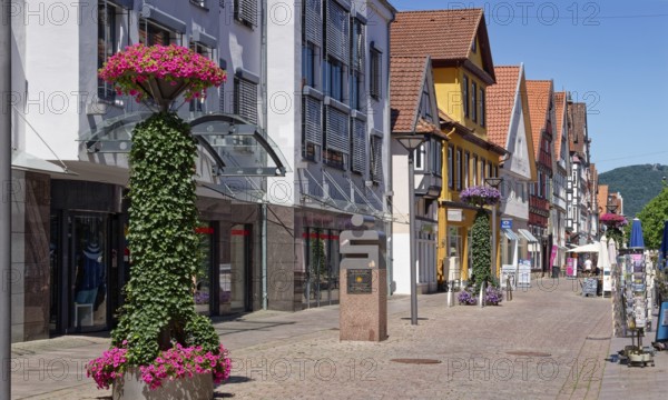 KlosterstraÃŸe in the historic old town of Rinteln. Lower Saxony, Germany