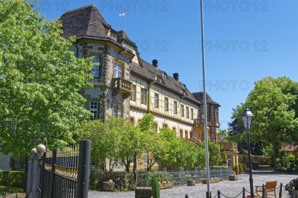 Heerse moated castle in Heerse near Bad Driburg. North Rhine-Westphalia, Germany