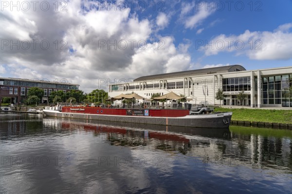 Theaterschiff and Musik- und Kongresshalle LÃ¼beck an der Trave, Hanseatic City of LÃ¼beck, Schleswig-Holstein, Germany