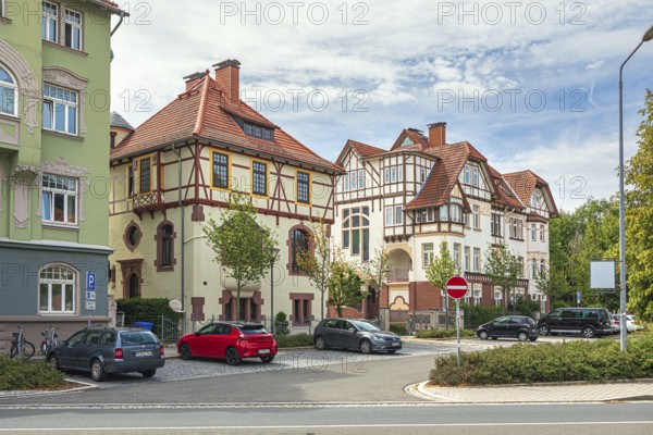 Homburger Platz in Ilmenau, Thuringia, Germany