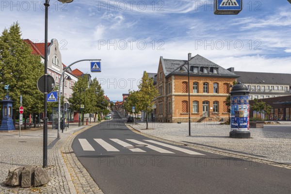 Wetzlarer Platz in Ilmenau, Thuringia, Germany