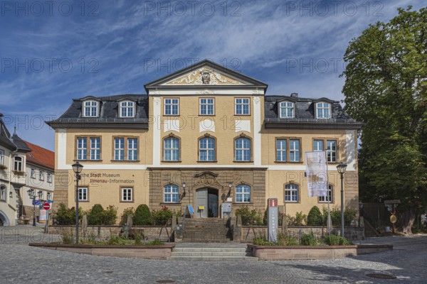 Am Markt with Göthe City Museum in Ilmenau, Thuringia, Germany