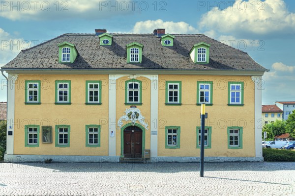 Old forester's lodge on Wetzlarer Platz in Ilmenau, Thuringia, Germany