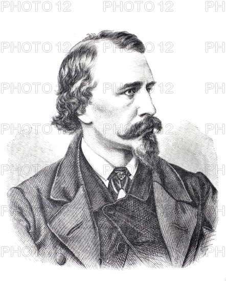 Franz Emanuel August Geibel (17 October 1815 - 6 April 1884) was a German lyricist, poet, historical, digitally enhanced reproduction of a 19th century original