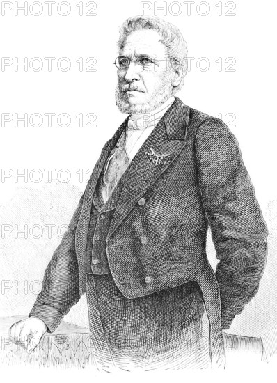 Ferdinand Steinbeis, from 1855 von Steinbeis, (5 May 1807 to 7 February 1893) was an economic politician from WÃ¼rttemberg and an important promoter of industrialisation in WÃ¼rttemberg, Historical, Reproduction from a model with a scene from the 19th century