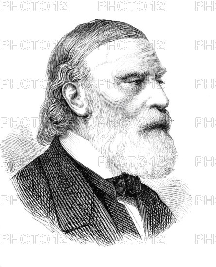 Francois-Vincent Raspail (25 January 1794 - 7 January 1878) was a French botanist, chemist, author of medical writings and politician, Historical, Reproduction from an original with a scene from the 19th century