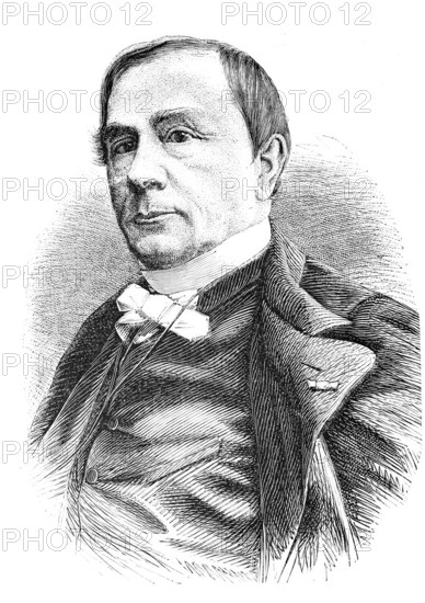 Emile de Girardin (22 June 1806 - 27 April 1881) was a French publisher and journalist, Historical, reproduction from a 19th century scene