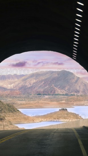 Scenic mountains near Mendoza Argentinian Andes, Tour to Aconcagua called Alta Montana