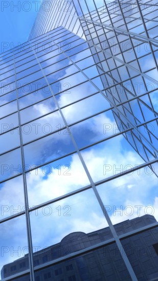 Canada, Montreal panoramic skyline in downtown financial, business and technology city center