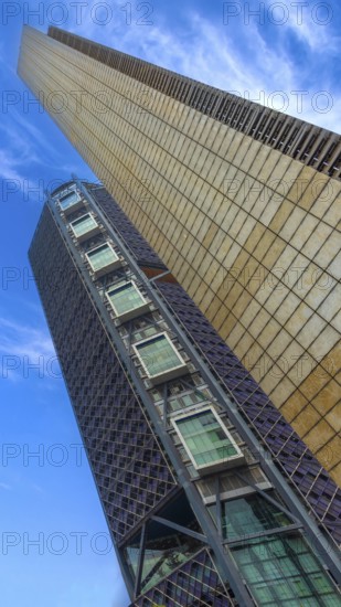 Mexico City Financial Center buildings, banks, and businesses close to Paseo De Reforma
