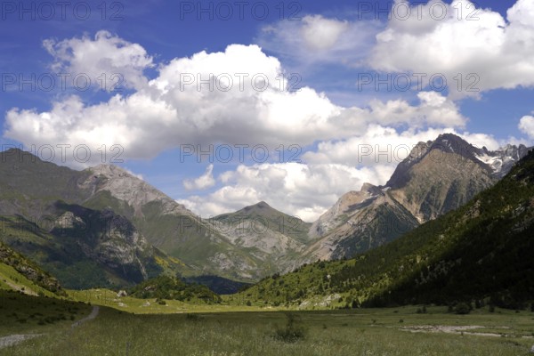 Mountain landscape in the Valle de Otal near Torla-Ordesa, Spain
