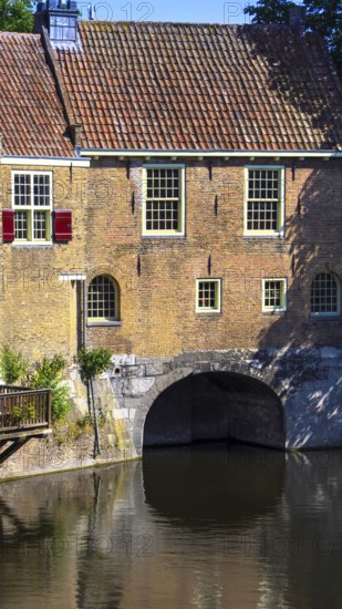 Rotterdam historic old town harbour Delfshaven, tourist attraction and place for restaurants and cafes