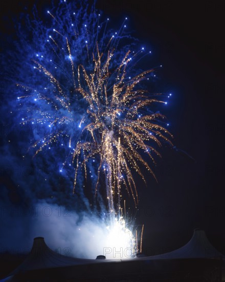 Closing fireworks at the Berliner Rundfunk 91.4 Open Air in the Berlin ParkbÃ¼hne Wuhlheide on 05.07.2025