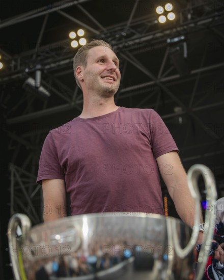 Players of the EisbÃ¤ren Berlin at the Berliner Rundfunk 91.4 Open Air in the Berlin ParkbÃ¼hne Wuhlheide on 05.07.2025