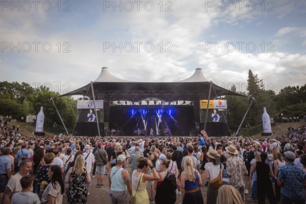 Overview during the concert of the Prinzen at the Berliner Rundfunk 91.4 Open Air in the Berlin ParkbÃ¼hne Wuhlheide on 05.07.2025