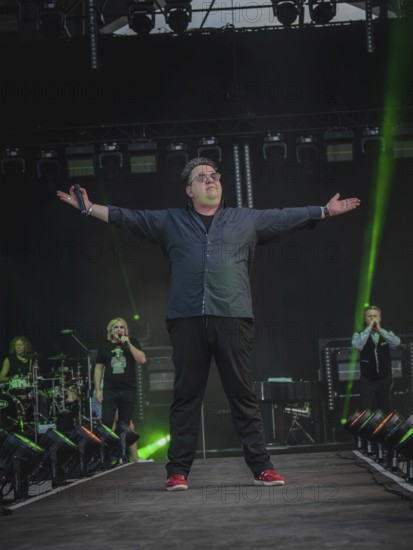 Sebastian Krumbiegel, singer of the band Die Prinzen at the Berliner Rundfunk 91.4 Open Air in the Berlin ParkbÃ¼hne Wuhlheide on 05.07.2025