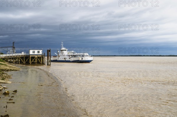 Ferry in Blaye, Gironde Estuary, France