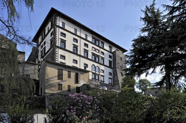 Palazzo Farnese by Antonio da Sangallo, Renaissance architect, Via Roma, Gradoli, historic centre, Gradoli, Province of Viterbo, Lazio, Italy