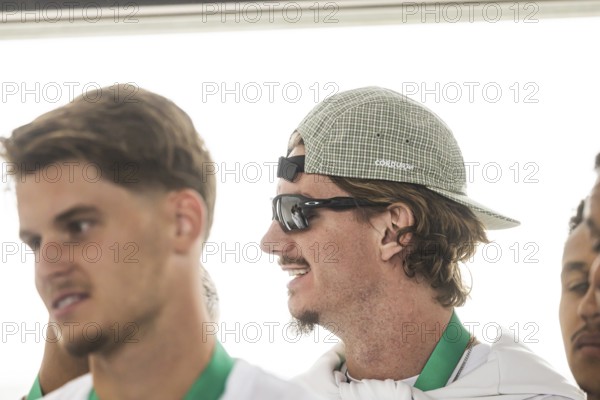 Nick Woltemade. Portrait. Reception in the state capital Stuttgart after VfB Stuttgart's victory in the DFB Cup. Stuttgart, Baden-WÃ¼rttemberg, Germany
