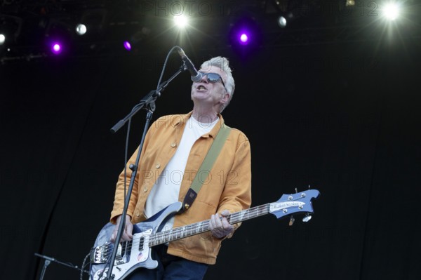 Michael Bradley, bass player, The Undertones, punk rock band, Northern Ireland, open air at the Citadel Music Festival, 04.07.2025, Zitadelle Spandau, Berlin, Germany < english> The Undertones, punk rock band, Northern Ireland, open air at the Citadel Music Festival, July 4, 2025, Spandau Citadel, Berlin, Germany