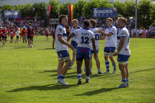 Rugby Bundesliga, 2024/25 season, final for the German championship: SC Frankfurt 1880 against TSV Handschuhsheim***Picture: The Handschuhsheim team after the match