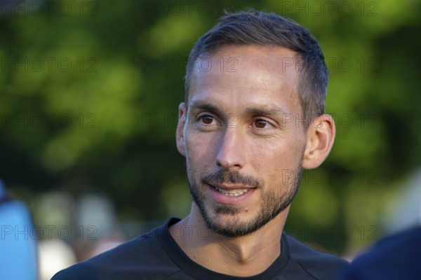 SC KÃ¤fertal against Waldhof Mannheim (test match) ***Picture: Dominik Glawogger, coach of Waldhof Mannheim