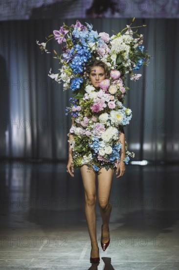 Model of the designer Kilian Kerner Fashion Show during the Berlin Fashion Week 2025 on 02.07.2025