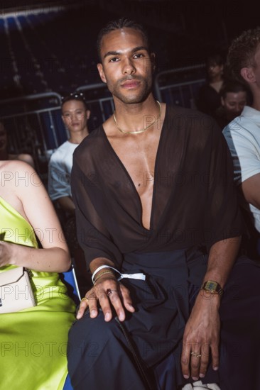 Jermaine Kothé (winner GNTM2024) at the Kilian Kerner Fashion Show during the Berlin Fashion Week 2025 on 02.07.2025