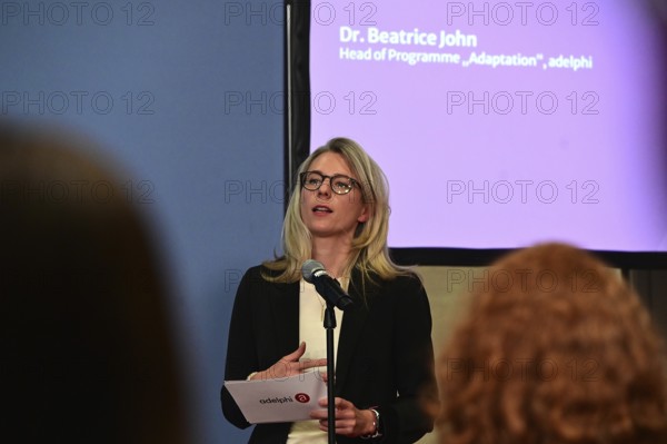 Dr Beatrice John from the consulting firm Adelphi will be speaking at a panel discussion organised by Springer Nature Wissenschaftsverlag. The topic of the Science on the Spree 2025 event is heat, drought, heavy rain - How do we adapt to the consequences of climate change?