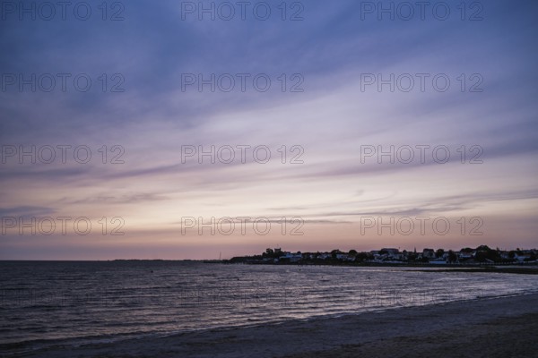 Sunset over Fouras, Fouras-les-Bains, Charente-Maritime, Nouvelle-Aquitaine, France