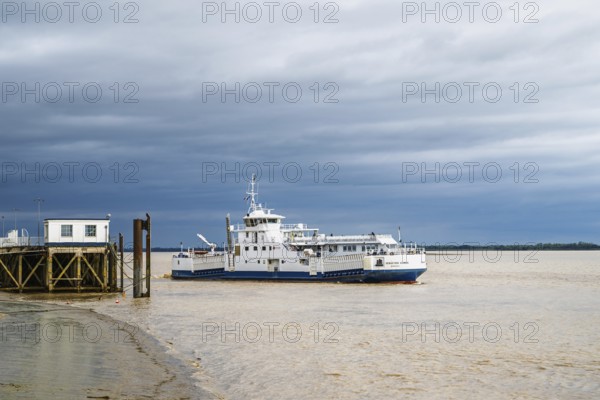 Ferry in Blaye, Gironde Estuary, France