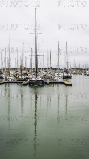 Marina in Le Verdon-sur-Mer, Nouvelle-Aquitaine, Gironde, France
