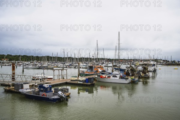 Marina in Le Verdon-sur-Mer, Nouvelle-Aquitaine, Gironde, France
