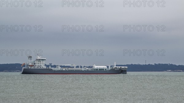 PACIFICO tanker ship, oil and chemical tanker on Gironde Estuary, France