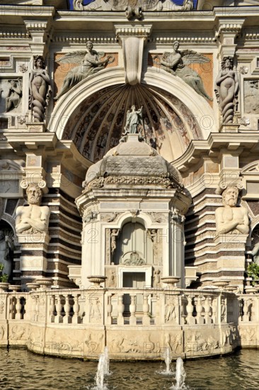 Fountain of the hydraulic organ, Fontana dell'Organo, Renaissance garden of Villa d'Este, water features, fountains, UNESCO World Heritage Site, Tivoli, Metropolitan City of Rome, Lazio, Italy