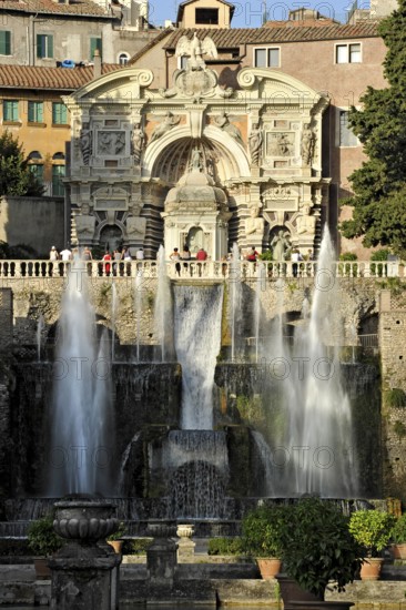 Neptune Fountain, Fontana di Nettuno, Fountain of the Hydraulic Organ, Fontana dell'Organo, Renaissance garden of Villa d'Este, water features, fountains, UNESCO World Heritage Site, Tivoli, Metropolitan City of Rome, Lazio, Italy